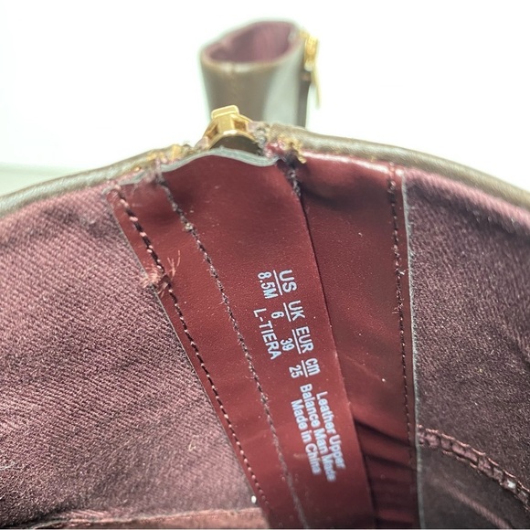 Franco Sarto Tiera Brown Leather Bootie 8 1/2 M - Picture 13 of 16